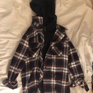 Flannel sweatshirt